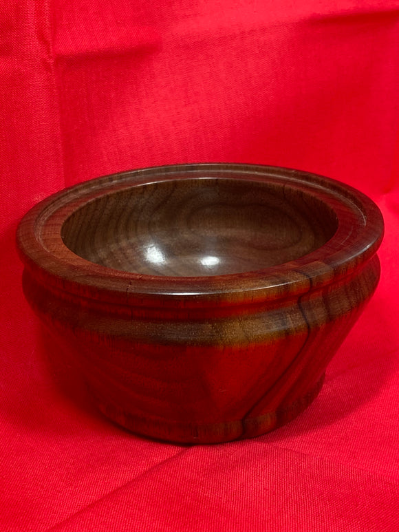 Small Black Walnut Lidded bowl