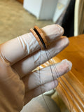 Wood and Horse Hair Inlay Ring - *New Product*