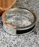Horsehair inlaid Sterling Silver Ring *Customer Favorite*