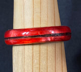 Wood and Horse Hair Inlay Ring - *New Product*